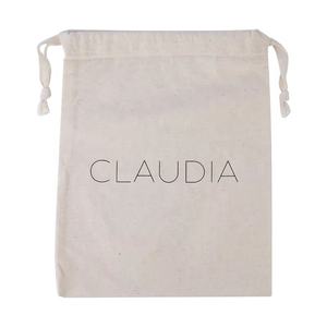カスタムロゴ入り 再利用可能 エコフレンドリー 薄手コットンモスリン巾着ギフト包装 化粧品ポーチバッグ - Product Image 4