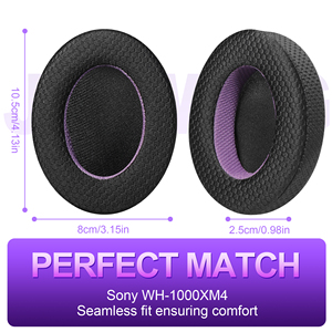 Para <span class=keywords><strong>Sony</strong></span> <span class=keywords><strong>WH</strong></span> <span class=keywords><strong>1000XM4</strong></span>, accesorios para <span class=keywords><strong>auriculares</strong></span> inalámbricos, orejeras de malla transpirable, almohadilla de esponja, espuma viscoelástica de repuesto - Product Image 4