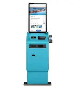 Crtly Cash Register Machine Touch All In 1 With Printer Self Checkout Machine Touch Screen Interactive Bill Payment Kiosk