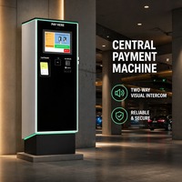 Borne de paiement de stationnement avec écran tactile 19 pouces, lecteur de code QR, borne de paiement automatique pour parking commercial, terminal de kiosque en libre-service