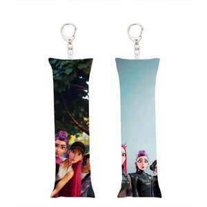 سلسلة مفاتيح على شكل دمية قطيفة ثلاثية الأبعاد بتصميم كرتوني عصري، حامل بطاقات، حبل تعليق، وسادة، صندوق مفاجآت، سلسلة مفاتيح كيبوب - Product Image 4