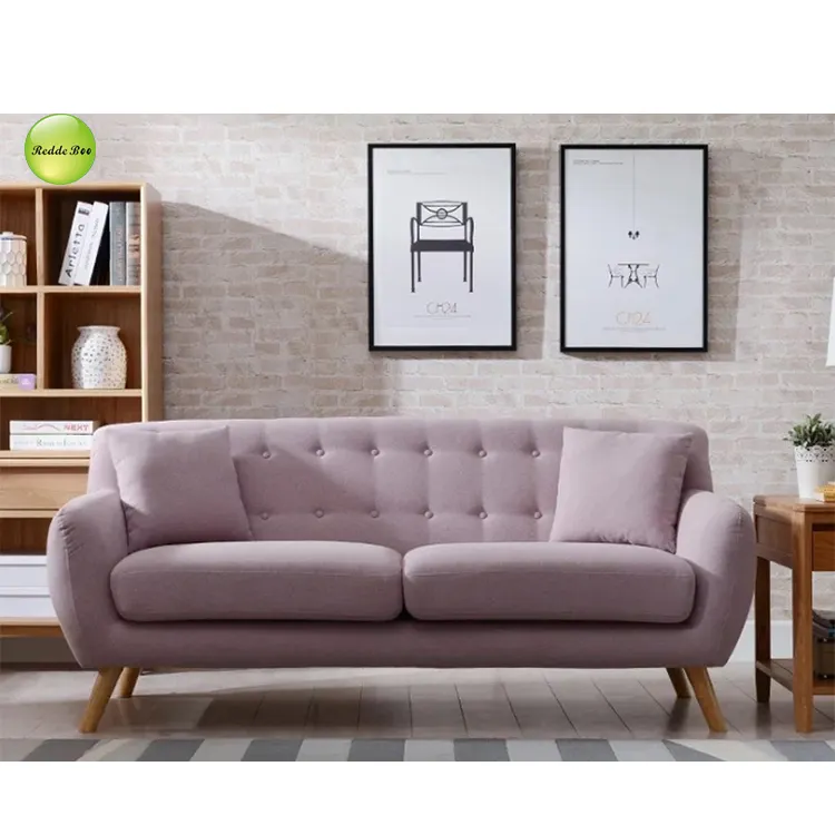 Furnitur Rumah Antik Korea Villia, Set Sofa Tiga Kursi untuk Orang Santai F269
