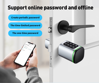 Cylindre Intelligent Standard Européen avec TTlock Tuya Bluetooth, Taille Réglable, Serrure Intelligente à Mot de Passe Électronique, Carte et Clé