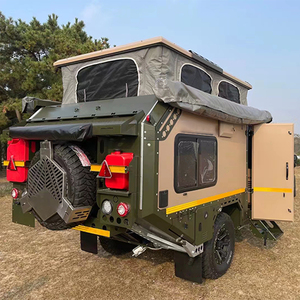 New Family Off-Road Travel Trailer Electric Brake <strong>Caravan</strong> With Independent Suspension Slide-Out Expanding Living Room - Product Image 4
