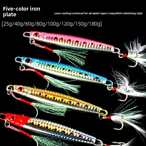 Señuelo de Pesca de Alta Densidad con Punta Afilada y Decoración de Plumas Luminosas para Pesca en Aguas Profundas, Fabricado por Lion Source - Product Image 5
