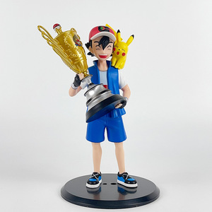 Figurines Pokémon Ash Ketchum Pikachu, articles de merchandising d'anime, gagnants du championnat, jouet modèle, décoration ornementale - Product Image 4