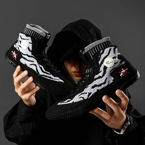 รองเท้ากีฬาสำหรับฝึกซ้อมฟิตเนส คลาสสิค สำหรับทุกเพศ เหมาะสำหรับการต่อสู้แบบฟรีสไตล์ ยิม กีฬา มวยปล้ำ รองเท้าตาข่ายสำหรับฤดูร้อน รองเท้าบู๊ทสำหรับชกมวย - Product Image 6