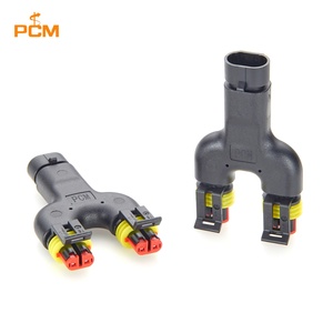 Tyco Y Splitter 2Pin AMP Superseal1.5 Serisi 2 Yollu Erkek-Dişi Adaptör 282104-1 282080-1 Otomotiv LED Işık Araçları için - Product Image 1