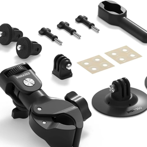 Paquete para Motocicleta Insta360, Abrazadera Universal Resistente y Soporte Adhesivo Flexible para Cámara <span class=keywords><strong>Insta</strong></span> <span class=keywords><strong>360</strong></span> - Product Image 1