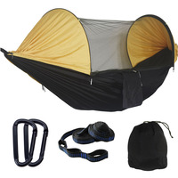 Hamac-tente pour camping en plein air, hamac balançoire avec moustiquaire, hamac portable, hamac parachute