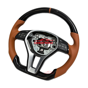 Volante Deportivo Negro Piano para Mercedes-Benz W204 Clase C 2007-2014 C180 C200 <span class=keywords><strong>C220</strong></span> CDI 4MATIC C63 <span class=keywords><strong>AMG</strong></span> - Product Image 2