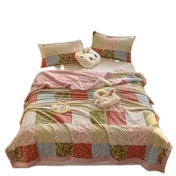 Homes Bedding Custom Size Cotton Bedspreads Tufted Bedspreads with Front Side 100% Cotton Quilt
