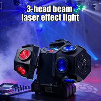 Luz de Cabeza Móvil Láser RGBW de 120W con Activación por Sonido, Flash Estroboscópico, DMX512, 18 Canales, Alto CRI 80, 50000 Horas de Vida Útil, Iluminación de Escenario
