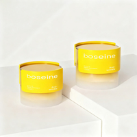 Nouvel emballage haut de gamme pour produits de soin de la peau, pot à crème en plastique PS, pot cosmétique vide à double couche