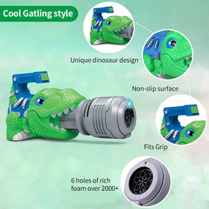 Pistolet à bulles électrique en forme de requin ou de crocodile, avec lumières et musique, automatique, solution 150 ml, jouet d'été pour enfants, cadeau pour l'extérieur - Product Image 5