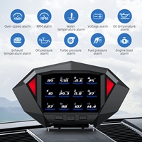 Jauge numérique LCD GPS OBD2 3,5 pouces pour voiture avec inclinomètre, 10 alarmes, 27 lectures de données et scanner PID pour la réglage des performances