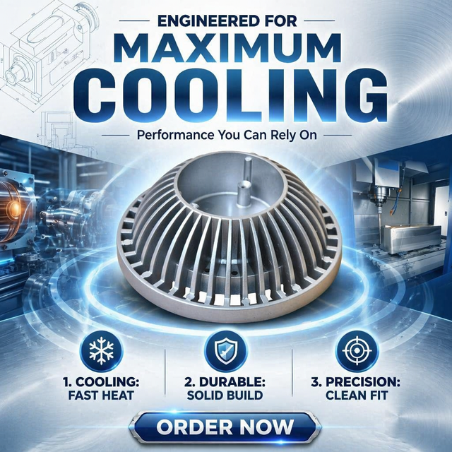 KT Custom Precision Engineering Grade Aluminum Die Cast Heat Sink KT20250925002 for Maximum Cooling