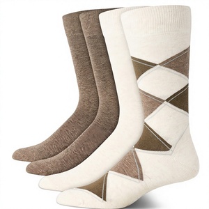 Men's Crew Anti-Slip Breathable Cotton Classic Argyle Style Office Dress <b>Socks</b> Direct From Factory - Product Image 1