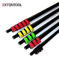 Perche télescopique robuste en aluminium pour le nettoyage des fenêtres et des panneaux solaires, en métal, par Extentool