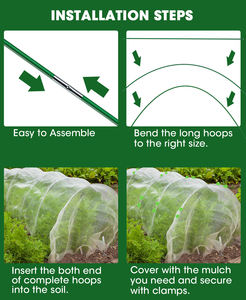 2026 Meilleures ventes Arceaux de serre de jardin portables en fibre de verre imperméables pour voiles de protection, serres et bacs surélevés - Product Image 6