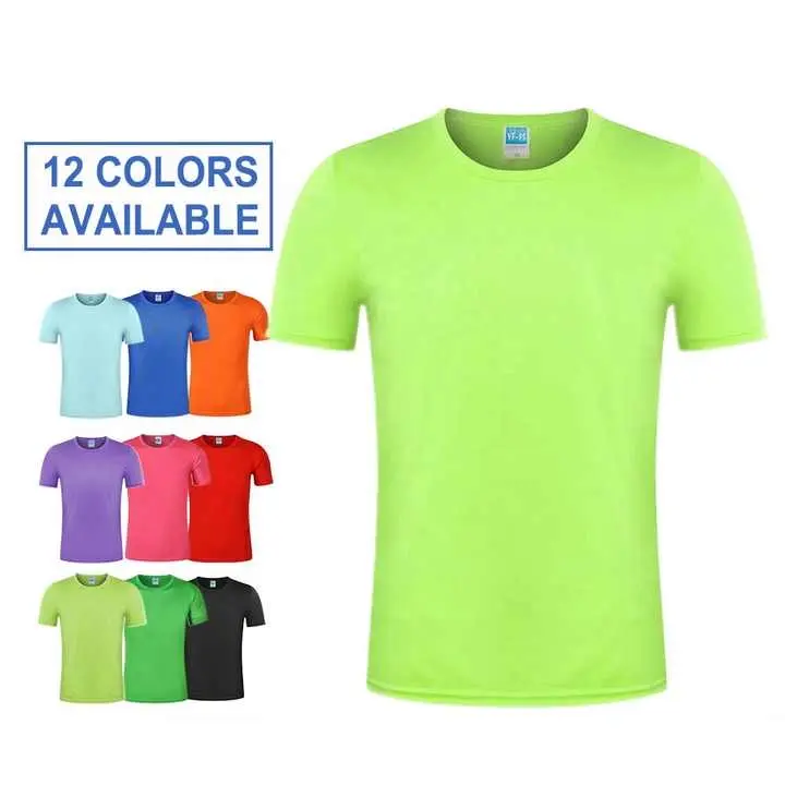 Camiseta para correr de secado rápido por sublimación de alta calidad personalizada, camiseta de entrenamiento de poliéster suave 100% para promoción