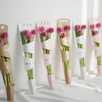 Boîte en papier Kraft pliable, vente directe fabricant, emballage à fleurs, bricolage
