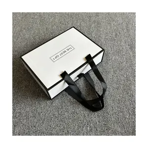 Campione gratuito all'ingrosso cassetto scorrevole bianco piccolo ramadan halloween date confezione regalo donna con manico scatola di imballaggio parrucca personalizzata