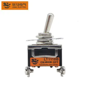 LT1110B SPST Saklar Toggle 2 Pin, Sub Miniatur ON-OFF