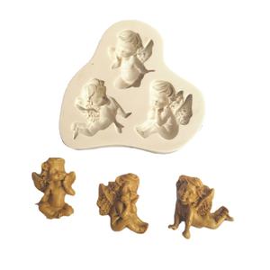 Moule à Fondant chocolat en Silicone, change de couleur en forme d'<span class=keywords><strong>ange</strong></span>, pour pâtisserie, outil de décoration - Product Image 1