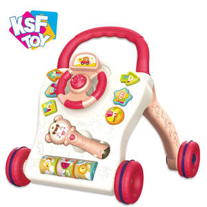 Meilleures ventes KSF, poussette musicale électrique amusante pour l'éducation précoce, trotteur pour bébé en plastique, 0-6 <span class=keywords><strong>mois</strong></span>, unisexe - Product Image 2