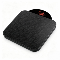 Nouvelle conception, apparence unique, balance de salle de bain en forme de sac à main, affichage LED, corps en verre antidérapant, balance de pesée corporelle.