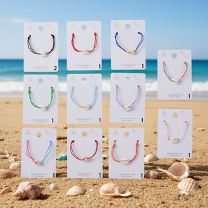 Colorful Elastic <b>String</b> Shell <b>Bracelet</b> Fashion Jewelry Unisex Gift - Product Image 2