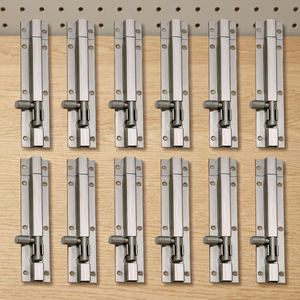 Loquet de porte à pêne coulissant, en acier inoxydable, sécurité durable pour la maison, la salle de bain, la chambre, les armoires et les portails - Product Image 3