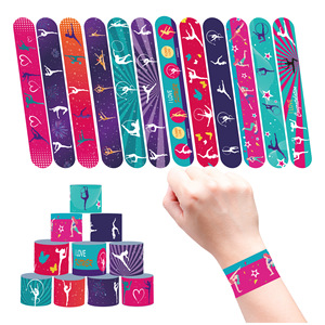 Bracelets claquant promotionnels en PVC écologique, imprimés numériquement, élastiques, thème gymnastique, cadeaux de fête, anniversaire d'enfants - Product Image 4