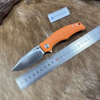 Couteau pliant de poche G10 avec manche en aluminium, lame haut de gamme, couteau pliant EDC pour la survie
