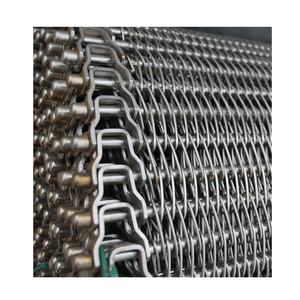 Gıda sınıfı zincir bağlantı <span class=keywords><strong>SS</strong></span> Spiral tel örgülü konveyör fırın kurutma dondurucu tatlı patates yıkama - Product Image 3