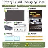 2-weg anti-spionage privacy screen filter anti-blauw licht anti-reflectie scherm beschermer voor HP 23.8 inch 16:9 desktop monitor