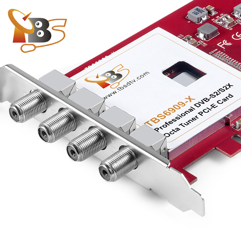 TBS 6909X V2 DVB-S2/S2X 8 Tuner Pcie Card - IPTV Streaming