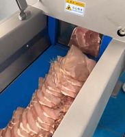 Nouveau processeur de viande industriel Kgentlest Omron PLC certifié CE avec moteur allemand, en acier inoxydable 304, 200 tranches/minute, automatique