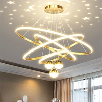 Lustre LED Moderne en Acrylique Décoratif Carré pour Maison, Salon et Hôtel, Suspension Circulaire