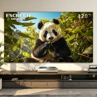 Écran de projection Fscreen Aura Series 120 Fresnel ALR pliable avec cadre fixe en PET pour projecteurs UST, téléviseurs laser, cinéma 8K