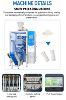 Machine d'emballage automatique pour sachets de caféine et de snus énergétique, qualité alimentaire, prix usine, en promotion