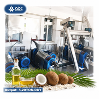 Ligne de production de presse à huile de noix de coco, presse à vis à froid et à chaud, usine de pressage 5-20TPD, équipement de moulin à huile automatique