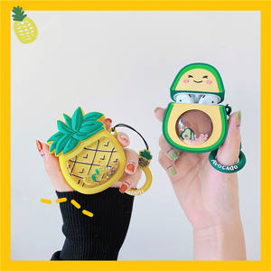 Sables mouvants Fraise D'<span class=keywords><strong>avocat</strong></span> Étui TPU 3D Bracelet Écouteur Housse pour Apple <span class=keywords><strong>AirPods</strong></span> 1 2 Type Universel - Product Image 6