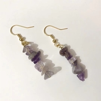 Pendientes de Cristal de Cuarzo Natural Hechos a Mano para Mujer, Estilo Candelabro, Minimalistas, para Uso Diario