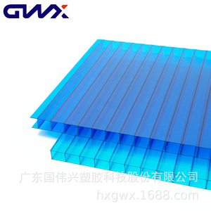 Gwx Pc Polycarbonate Sheet Double Layer 4mm 8mm Transparent For Greenhouse Roofing - Product Image 1