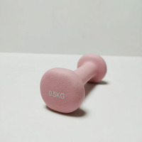 Mancuernas de colores personalizadas, equipo de fitness para uso doméstico, mancuernas moldeadas de cabeza plana pequeñas de hierro