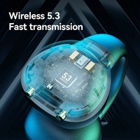 2024 nouveau M61 TWS écouteur LED affichage numérique oreille ouverte casque sans fil avec pince d'oreille V5.3 pour écouteurs Oem de sport de jeu
