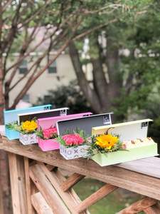 白色黑色长柄玫瑰纸板礼品盒鲜花包装 - Product Image 6