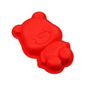 DLC049 all'ingrosso serie Spot Cartoon Bear Cake Mold Kitchen Baking Tool Cartoon anime series stampi in Silicone